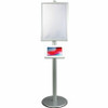 CTA Digital Floor Stand Sign Display with Kiosk Enclosure for iPad - Up to 10.5" (266.70 mm) Screen Support - 67" (1701.80 mm) Height (Fleet Network)