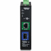 TRENDnet Industrial 10G SFP+ Media Converter - Network (RJ-45) - 1x PoE+ (RJ-45) Ports - 10 Gigabit Ethernet - 10GBase-T, 10GBase-X - (TI-BF711SFP)