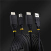 StarTech.com 10ft (3m) HDMI and USB 5Gbps KVM Cable, Up to 4K 60Hz, HDMI 2.0 and USB Combo Cable for KVM Switch - KVM cable connects a (HU12210-KVM-CABLE)