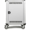Rocstor Volt C32 PRE-WIRED Charge Cart - Includes 32 USB-C 65W Power Adapters - 0 Shelf - 3 Drawer - 4 Casters - 5" (127 mm) Caster - (VT0018-S1)
