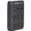 Tripp Lite series Protect It! SK60CB 6-Outlets Surge Suppressor/Protector - Black - NEMA 5-15P - 6 x NEMA 5-15R, 1 x USB Type C, 2 x A (SK60CB)