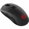 MSI Versa 300 Gaming Mouse - Optical - Cable/Wireless - Bluetooth/Radio Frequency - 2.40 GHz - Rechargeable - Black - USB 2.0 - 8000 - (VERSA300W)