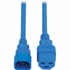 Tripp Lite series Power Cord, C14 to C21 - Heavy-Duty, 15A, 250V, 14 AWG, 2 ft. (0.6 m), Blue - For Computer, Server, UPS, PDU, Rack, (P037-002-ABL)