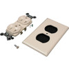 Wiremold 3000 ColorMatch Ivory Duplex Receptacle and Plate Fitting (Fleet Network)