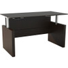 Safco Medina Height-Adjustable 72" Straight Height Adjustable Desk - Beveled Edge - Material: Laminate - Finish: Mocha (Fleet Network)