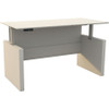 Safco Medina Height-Adjustable 72" Straight Height Adjustable Desk - Beveled Edge - Material: Laminate - Finish: Textured Sea Salt (Fleet Network)