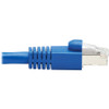 Tripp Lite series Cat6a 10G-Certified Snagless F/UTP Network Patch Cable (RJ45 M/M), Blue, 20 ft. - 20 ft (6.10 m) Category 6a Network (N261P-020-BL)