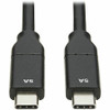 Tripp Lite series U040-C2M-C-5A USB-C to USB-C Cable, USB-IF, M/M, 2 m - 6.6 ft (2 m) USB-C Data Transfer Cable for Power Bank, Pro, - (U040-C2M-C-5A)