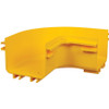 Tripp Lite series Toolless Horizontal 90-Degree Elbow for Fiber Routing System, 120 mm (5 in) - Elbow - Yellow - Polyvinyl Chloride (Fleet Network)