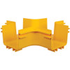 Tripp Lite series Toolless Horizontal 4-Way Junction for Fiber Routing System, 120 mm (5 in) - Horizontal 4-Way Junction - Yellow - (SRFC5JUNT4)