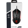 MSI Clutch GM08 Gaming Mouse - Optical - Cable - Black - USB 2.0 - 4200 dpi - Scroll Wheel - 6 Button(s) - Medium Hand/Palm Size - (CLUTCH GM08)