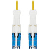 Tripp Lite series N381C-03M 400Gb Duplex Singlemode 9/125 OS2 Fiber Optic Cable, Yellow, 3 m - 9.8 ft (3 m) Fiber Optic Network Cable (Fleet Network)