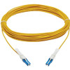 Tripp Lite series N381C-10M 400Gb Duplex Singlemode 9/125 OS2 Fiber Optic Cable, Yellow, 10 m - 32.8 ft (10 m) Fiber Optic Network for (N381C-10M)