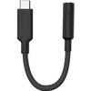 ALOGIC Elements PRO 10cm USB-C to 3.5mm Audio Adapter - Black - 3.9" (100 mm) Mini-phone/USB-C Audio Cable for Audio Device, Phone, - (ELPC35A-BK)