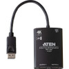 ATEN 2 Port True 4K DisplayPort MST Hub Metal Aluminum Design For Dual Monitor Setup USB VS92DP
