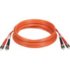 Tripp Lite Fiber Optic Duplex Patch Cable - ST Male - ST Male - 30m - Orange (Fleet Network)