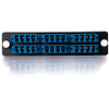C2G Q-Series 31119 Quiktron Quad 24-Port Fiber Optic Network Patch Panel - 24 x LC - 24 Port(s) - 24 x RJ-11 - 24 x (31119)
