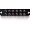 C2G 12-Strand, ST, PB Insert Multimode/Single-Mode Adapter Panel (TAA Compliant) - 12 x ST - 12 Port(s) - 12 x RJ-11 - 12 x (31100)
