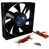 Vantec Stealth Case Fan - 4.72" (120 mm) Maximum Fan Diameter - 1 x Fan(s) - 53 CFM (90.05m³/h) Maximum Airflow - 1500 rpm - Dual Ball (Fleet Network)