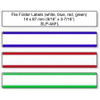 Seiko SmartLabel SLP-4AFL File Folder Label - 0.56" Width x 3.43" Length - 130/Roll - 0.79" Core - 4 Roll - Yellow, Pink, Blue, Green (SLP-4AFL)