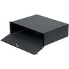Rack Solutions 3U Lockable Rackmount Box - 3U Rack Height - Rack-mountable - Black Powder Coat - 100 lb (45359.24 g) Maximum Weight (Fleet Network)