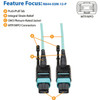 Tripp Lite series 3 Meter MTP / MPO Patch Cable, 12 Fiber, 40GbE Aqua OM3 Plenum - 10 ft (3.05 m) Fiber Optic Network Cable for Device (N844-03M-12-P)