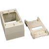 Wiremold 2348-WH Mounting Box - 1-gang - White - Polyvinyl Chloride (PVC) (Fleet Network)