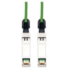 Tripp Lite series 1M (3 FT.) Green SFP+ 10Gbase-CU Twinax CopperCable - 3.3 ft (1.01 m) Twinaxial Network Cable for Network Device - 1 (Fleet Network)