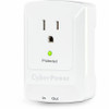 CyberPower CSP100TW Professional 1-Outlet Surge Suppressor with RJ-11 and Wall Tap Plug - Plain Brown Boxes - 1 x NEMA 5-15R - 900 J - (CSP100TW)