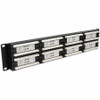 AddOn 19-inch 2U CAT6 48-Port Straight Patch Panel with High Density 110-Type - 48 x RJ-45 - 48 Port(s) - 48 x RJ-45 - 48 x RJ-11 - 2U (ADD-PPST-48P110C6)
