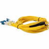 AddOn 2m MPO/APC to 6xLC/UPC Duplex Yellow OS2 OFNR (Riser-Rated) 12-Strand SMF Fiber Fanout Cable - 6.6 ft (2 m) Fiber Optic Network (ADD-MPO-6LC2M9SMF)