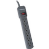 Kensington 6-Outlet Power Strip - 6 x AC Power - 4 ft (1.22 m) Cord (Fleet Network)
