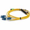 AddOn 3m MPO/APC to 4xLC Duplex (8xLC)/UPC Yellow OS2 OFNR (Riser-Rated) 8-Strand Fiber Fanout Cable - 100% application tested and (CAB-M12P4LC-S3-AO)