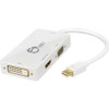 SIIG Mini DisplayPort 1.2 to 4K HDMI/DVI/VGA Conversion Adapter - DVI/HDMI/Mini DisplayPort/VGA Video Cable for Tablet, Computer, - 1 (Fleet Network)
