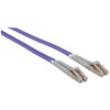Intellinet Fiber Optic Patch Cable, OM4, LC/LC, 10m, Violet, Duplex, Multimode, 50/125 &micro;m, LSZH, Fibre, Lifetime Warranty, - ft (751032)