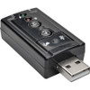 Tripp Lite series Virtual 7.1-Channel USB External Sound Card - 7.1 Sound Channels - External - USB - 1 x Number of Microphone Ports - (Fleet Network)