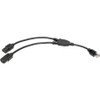 Tripp Lite series P004-18N-2C13 Splitter Cord - For Computer, PDU, Monitor, UPS, Printer, Amplifier, Scanner - 120 V AC / 10 A, 230 V (P004-18N-2C13)