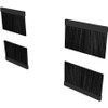 Vertiv&trade; Cable Pass Through Brush Kit for Top Panel (Qty 8) - Cable Management Panel - Black - Metal - 8 Pack (Fleet Network)