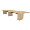 Middle Atlantic Pre-Configured T5 Series, 16' Sota Style Conference Table - Sandy Maple Veneer Rectangle Top - Sandy Maple Veneer Base (Fleet Network)