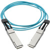 Tripp Lite series QSFP+ to QSFP+ Active Optical Cable - 40Gb, AOC, M/M, Aqua, 1 m (3 ft.) - 3.3 ft (1.01 m) Fiber Optic Network Cable (N28F-01M-AQ)