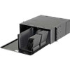Panduit Fiber Optic Splice Enclosure - 4U Rack Height x 19" (482.60 mm) Rack Width - Rack-mountable - Black - Steel, Plastic (FRMHSS-4RU)