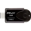 PNY Elite Type-C USB 3.1 Flash Drive - 32 GB - USB 3.1 Type C - 1 Year Warranty (Fleet Network)