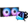 MSI MAG CORELIQUID C240 Cooling Fan/Radiator/Water Block/Pump - 4.72" (120 mm) Maximum Fan Diameter - 2 x Fan(s) - 78.73 CFM Maximum - (CLC240)
