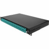 AddOn 19-inch Rack Mount 1U Patch Panel with 24 SC Duplex, Multi-Mode OM4 - 24 Port(s) - 24 x Duplex - 1U High - Optical Fiber - Black (Fleet Network)