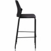 Safco Next Stackable Bistro-Style Chairs, Black, Pack of 2 - Black Seat Color - Polypropylene Seat Material - Black Back Color - Back (Fleet Network)