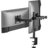 V7 DM1GCD Clamp Mount for Monitor - Landscape/Portrait - V7 Dual Monitor Articulating Clamp Mount - Dual Monitor Stand - Grommet/Clamp (DM1GCD)