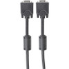 Manhattan VGA Monitor Cable (with Ferrite Cores), 3m, Black, Male to Male, HD15, Cable of higher SVGA Specification (fully Shielding - (317733)