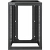 Intellinet 19" Wall Mount 4-Post Open Frame Network Rack, 15U - For IT Equipment, Network Equipment, Server, Switch, Patch Panel - 15U (716161)