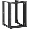 Intellinet 19" Wall Mount 2-Post Open Frame Network Rack, 12U - For IT Equipment, Network Equipment, Server, Switch, Patch Panel - 12U (716192)