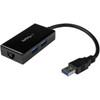 StarTechcom_2_Port_USB_30_Hub_with_Ethernet_-_USB_30_x_2_-_Gigabit_Ethernet_Network_Adapter_for_Windows__Mac__Chrome_-_Add_and_to_USB31000S2H